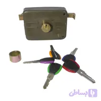 قفل حیاطی ایساتیس کلید دوشیار