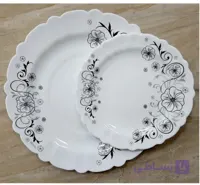 سرویس ارکوپال ۲۵ پارچه ایروپال طرح استیما مشکی