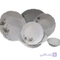 سرویس ارکوپال ۲۶ پارچه نیلوفری مدل ژالین طوسی