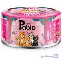 کنسرو بچه گربه پابلو طعم بره و بوقلمون مدل کیتن پته وزن 200 گرم Pablo Pet Supplies