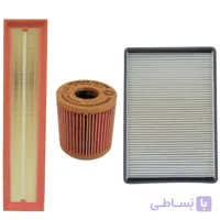 فیلتر هوا خودرو سرکان مدل SF1223 مناسب برای پژو پارس TU5 به همراه فیلتر روغن و فیلتر کابین و فیلتر بنزین