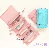 کیف لوازم آرایشی مسافرتی تاشو leegoo