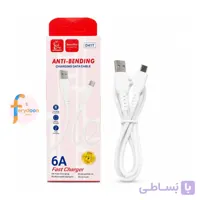 کابل شارژ تایپ سی DENMEN مدل D41T؛ تجربه فست شارژ 6 آمپری