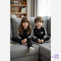ست بلوز و شلوار پسرانه دخترانه طرح آدیداس جنس دورس پنبه درجه 1