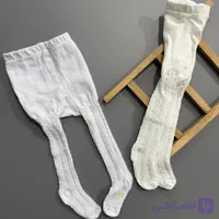 جوراب شلواری گندمی باکیفیت درصد پنبه بالامناسب نوزادی تا 7 سال