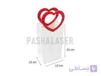 بگ هدیه قلبی دسته فانتزی کد 39327