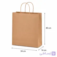 ساک دستی کرافت  40×34 با گاست 14و دستگیره کاغذی