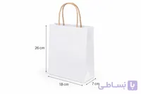 ساک دستی کاغذی  18×26 با گاست 7 و دستگیره کاغذی