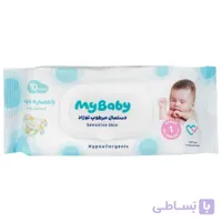 دستمال مرطوب کودک با عصاره بابونه مای بیبی