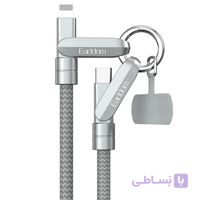 کابل تایپ سی به لایتنینگ فست شارژ 27 وات ارلدام EC-208C-L طول 1.2 متر