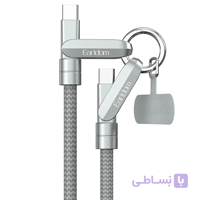 کابل دو سر تایپ سی فست شارژ 60 وات ارلدام EC-208C-C طول 1.2 متر