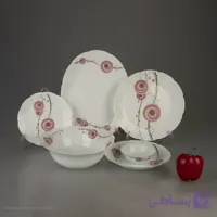 سرویس غذاخوری 26 پارچه نیو آلویس بنفش6 نفره