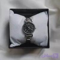 ساعت مچی چارم خور استیل صفحه مشکی گرد