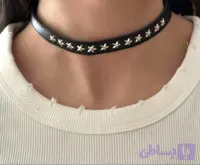 چوکر یا دستبند دو کاره چرمی با طرح ستاره