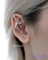 گوشواره محوری نگین قرمز