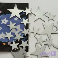 آینه ستاره پکی - پشت چسبدار