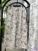 شلواربگ کمرکش جنس لنین چاپی