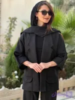پالتو یقه آرشال جیب دکمه جنس فوترآسترکشی شده