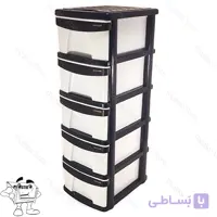 دراور پلاستیکی چرخدار پنج کشو بزرگ مدل X05