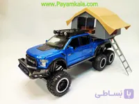 ماشین فلزی وانت فورد با خانه (FORD 653ACZ CHEZHI) آبی