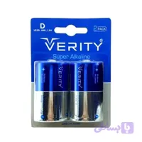 باتری سایز بزرگ VERITY سوپر آلکالاین کارتی 2 عددی