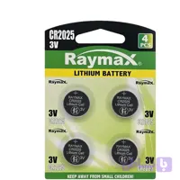 باتری سکه ای Raymax مدل 2025 پک 4 عددی