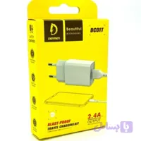 شارژر دیواری دنمن مدل DC-01T به همراه کابل تبدیل USB-c اورجینال4و2 آمپر