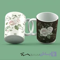 دو عدد ماگ سرامیکی طرح رزا- چاپ سابلیمیشن – کیفیت چاپ و بسته بندی عالی
