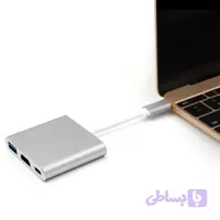 تبدیل USB-C به HDMI/USB/PD آی فورتک مدل IFOR-03