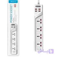 شارژر USB و چندراهی برق VERITY مدل PS 3112