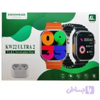 ساعت هوشمند مدل KW22 ULTRA 2 به همراه ایرپاد آیفونی