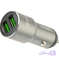 شارژر فندکی NOVAX C301 دو خروجی فست شارژ