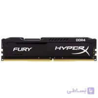 رم دسکتاپ DDR4 کینگستون مدل هایپریکس ظرفیت ۴ گیگابایت تک کاناله ۲۴۰۰ مگاهرتز CL15 استوک