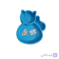 ظرف آب و غذای حیوانات مدل گربه در رنگ مختلف