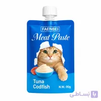 پودینگ گربه فنبی برند FAENBEI طعم ماهی تن و ماهی کاد وزن 90 گرم