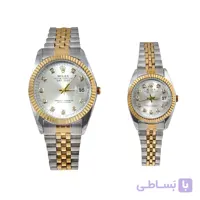 ساعت رولکس دیت جاست زنانه صفحه سفید 2649