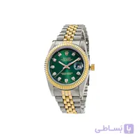 ساعت رولکس دیت جاست زنانه صفحه سبز 2649