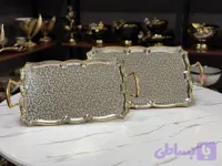 سینی چای استیل دوسایز وارداتی