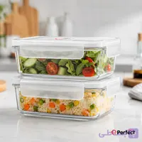 ظرف نگهدارنده Perfecthome مدل 2-P5410 حجم 1000ml مجموعه دو عددی