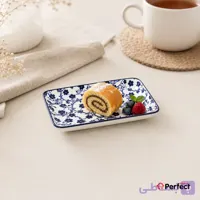 رولت خوری کوچک دنی هوم طرح گلدار آبی مدل 70CFP