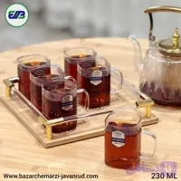 استکان 6 تایی پیرکس 230 میل مربع دلی | DELI