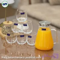 پارچ و لیوان پیرکس دلی طرح ساده لیوان ته سنگین مدل | DELI GPH32-1700/L7