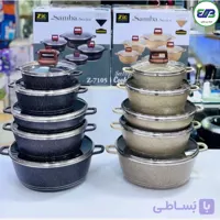 سرویس قابلمه گرانیت زیو ترکیه مدل سمبا | Zio Turkey ZCS-7105 (ارسال رایگان)