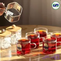 استکان پیرکس شش ضلعی 220 میل دلی | DELI