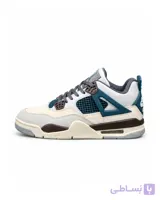 کفش کتانی مردانه مدل نایکی جرن فور کله غازی کرم Nike jordan 4
