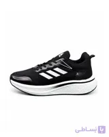 کفش کتانی مردانه بزرگ پا مدل آدیداس زیره بست مشکی سفید ADIDAS