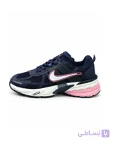 کفش کتانی زنانه مدل نایکی سرمه ای صورتی (بالاترین کیفیت ایران) NIKE V2K
