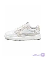 کفش کتانی مردانه مدل نایکی ترویس دیور سفید طوسی Nike travis