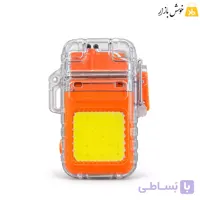 فندک پلاسما شارژی دو قوس با چراغ قوه COB