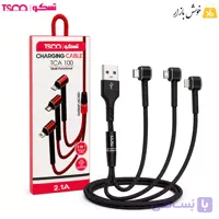 کابل شارژ سه کاره تسکو مدل TCA 100 طول 1.2 متر